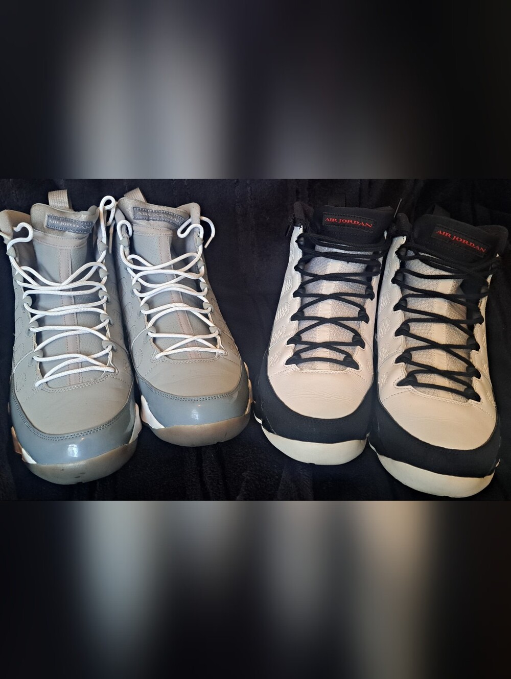 Jordan 9 Men's Sneakers Pack White, Black and Cool Gray